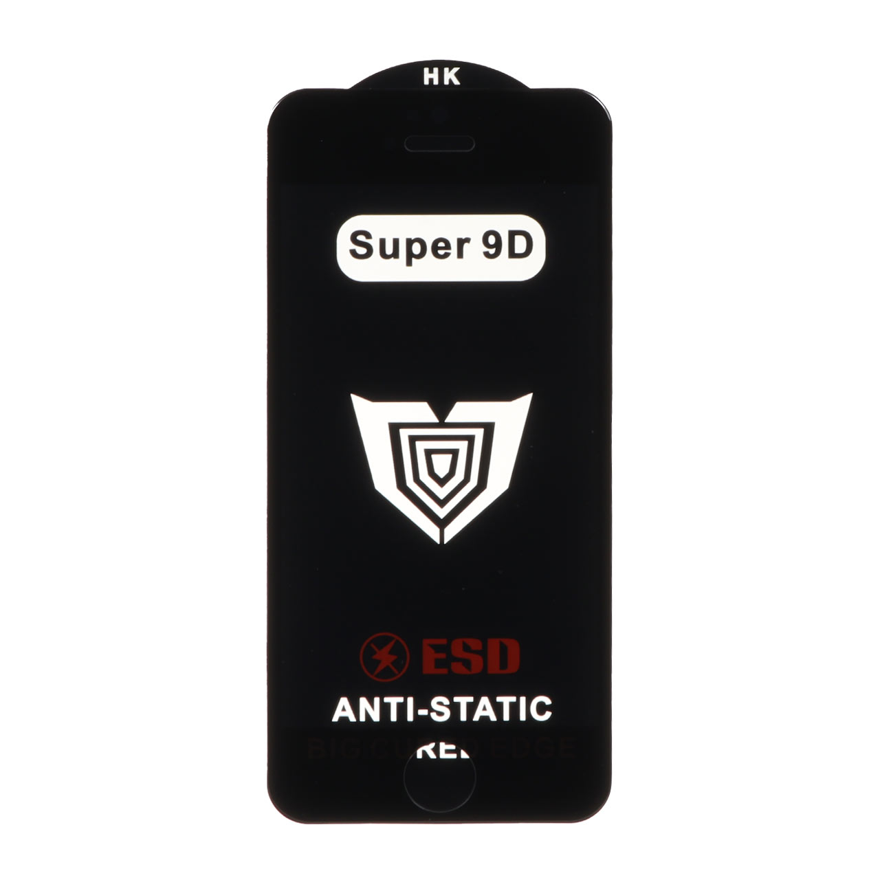 محافظ صفحه نمایش شیشه ای Full Cover ESD Anti Static - Super 9D مدل Apple iPhone 5 /Apple iPhone 5s - مشکی (بدون پک)